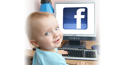 facebook'u artık bebekler de kullanacak