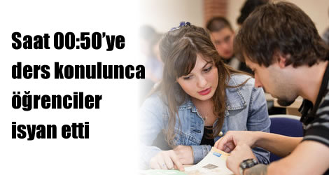 Öğrencilere gece nöbeti