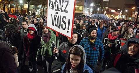 kanada üniversite harç protestosu