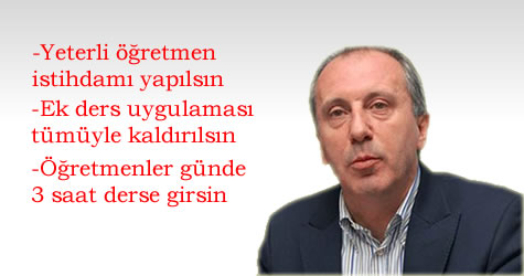 muharrem ince öğretmen açıklaması