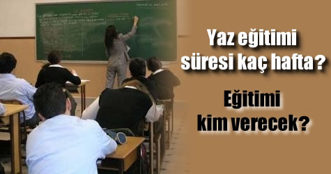 ogretmenlere yaz eğitimi netleşti