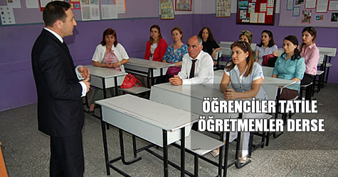 öğretmenlere hizmet içi eğitim başladı
