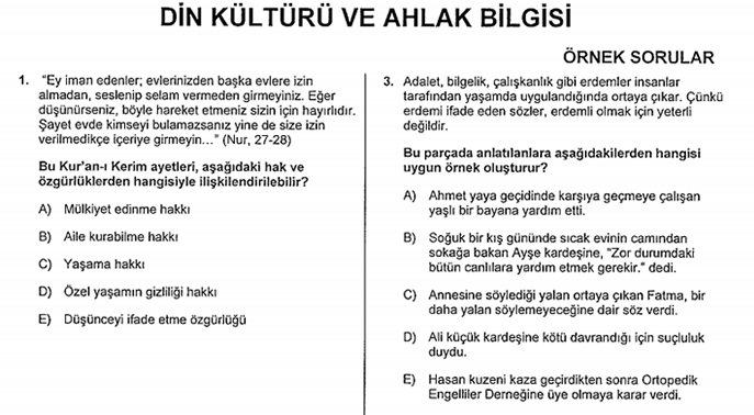 din soruları