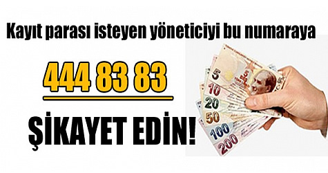 kayıt parası