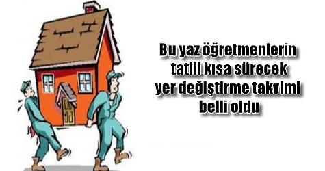 yer değiştirme takvimi