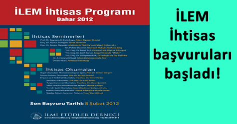 İlem İhtisas programı başvuruları başladı