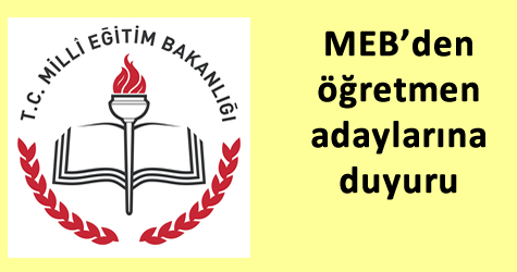 Meb öğretmen duyurusu