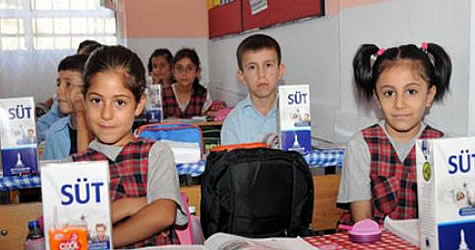 Süt dağıtımı ana sınıfı ve ilköğretimi kapsayacak